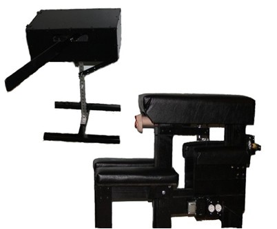 Image of Robospanker with sex machine bench